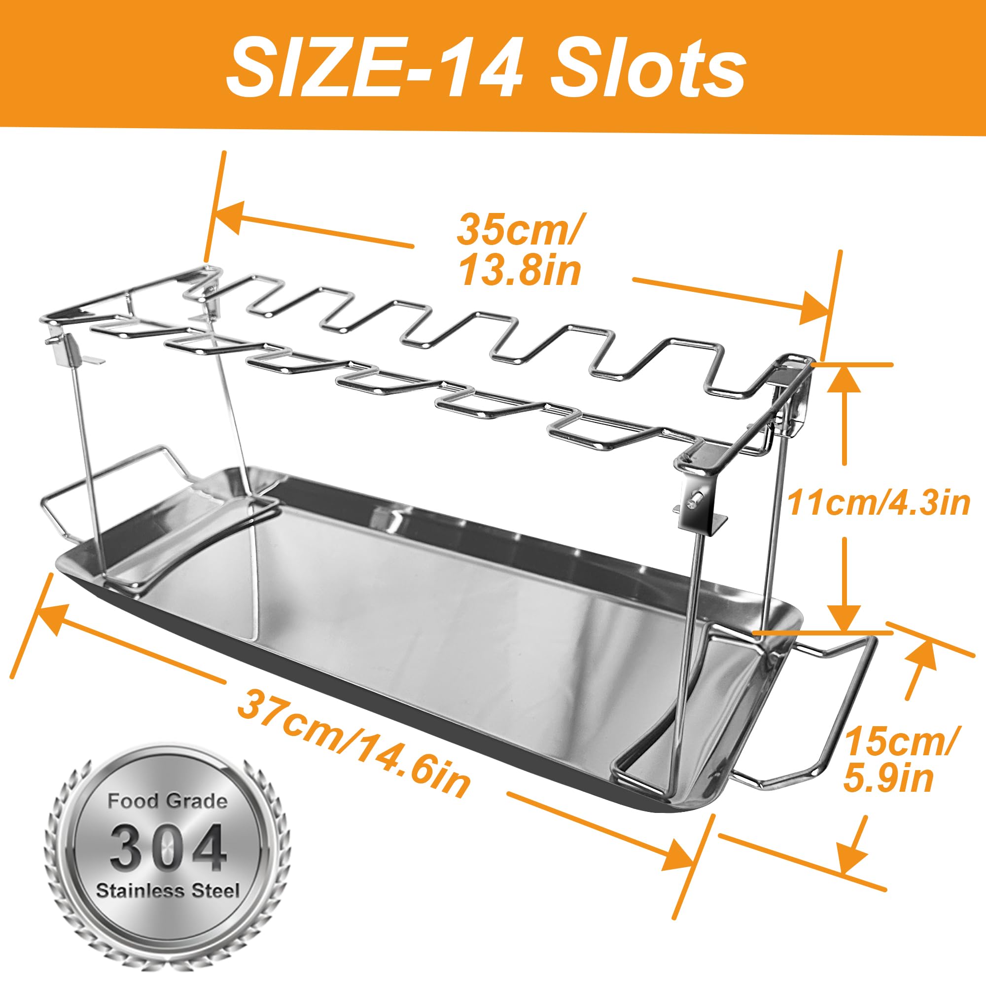 Griglia Rettangolare Per Barbecue In Acciaio Inox – 28x18 Cm Con Piedini Da 2 Cm – Antiaderente E Facile Da Pulire – Per Forno, Campeggio E Falò