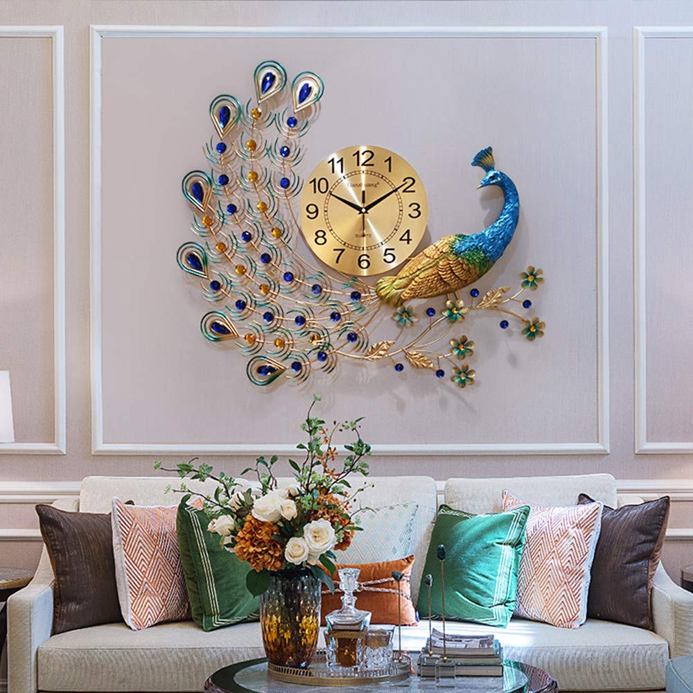 Riesige Uhren für die Wand, Metallwanduhr, kreative Quarzuhr, stumme elektronische Uhren, 70 cm x 65 cm