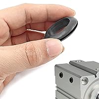 Vista 4 de 20 ojales de goma de 1 pulgada, ojales de goma negra para cables, cortafuegos, cables, automotriz