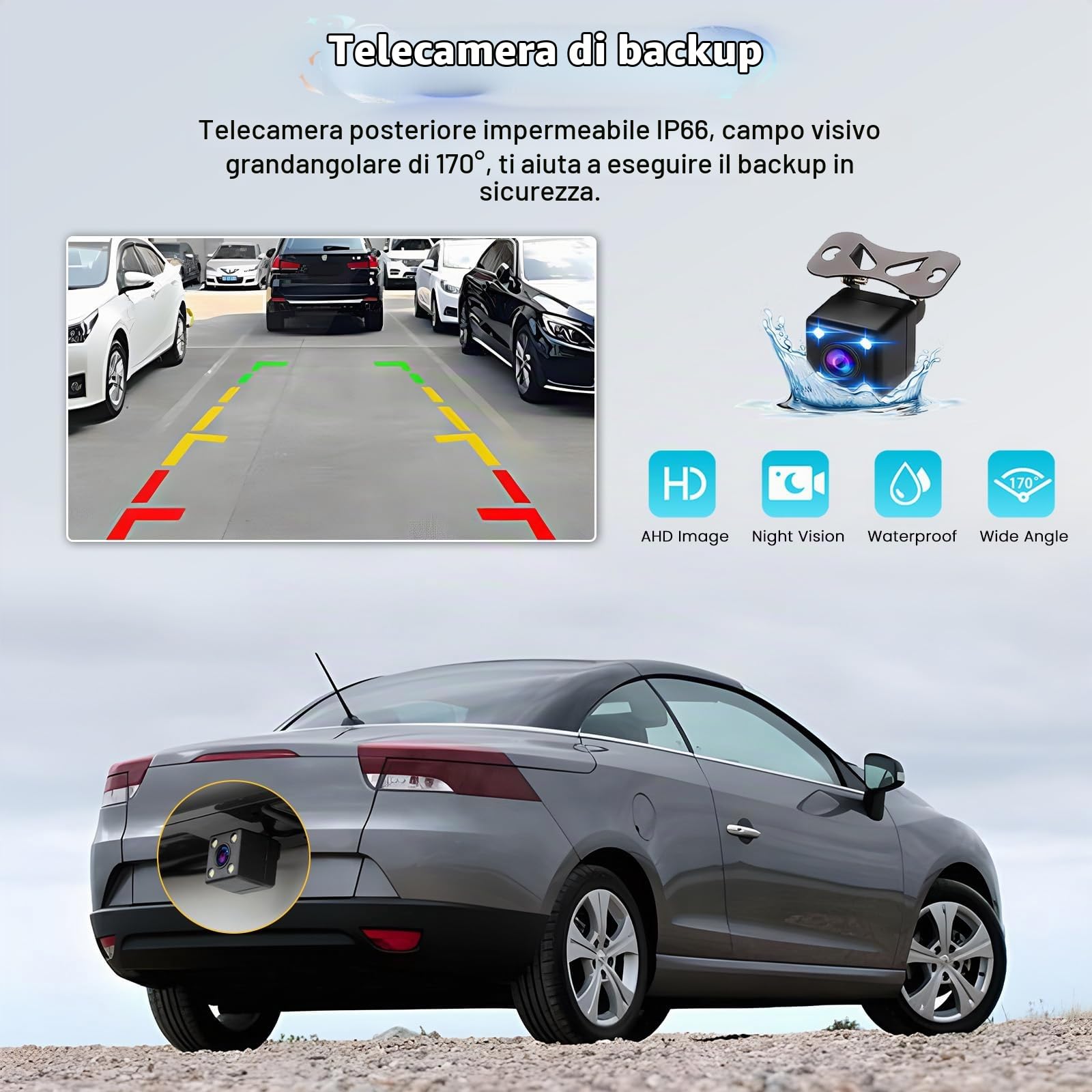 Hikity Autoradio 2 Din con Schermo da 7 Pollici Touchscreen Stereo Auto Bluetooth con Mirror Link per iOS/Android Doppio Din Car Radio con AUX TF SWC FM Retrocamera + Telaio