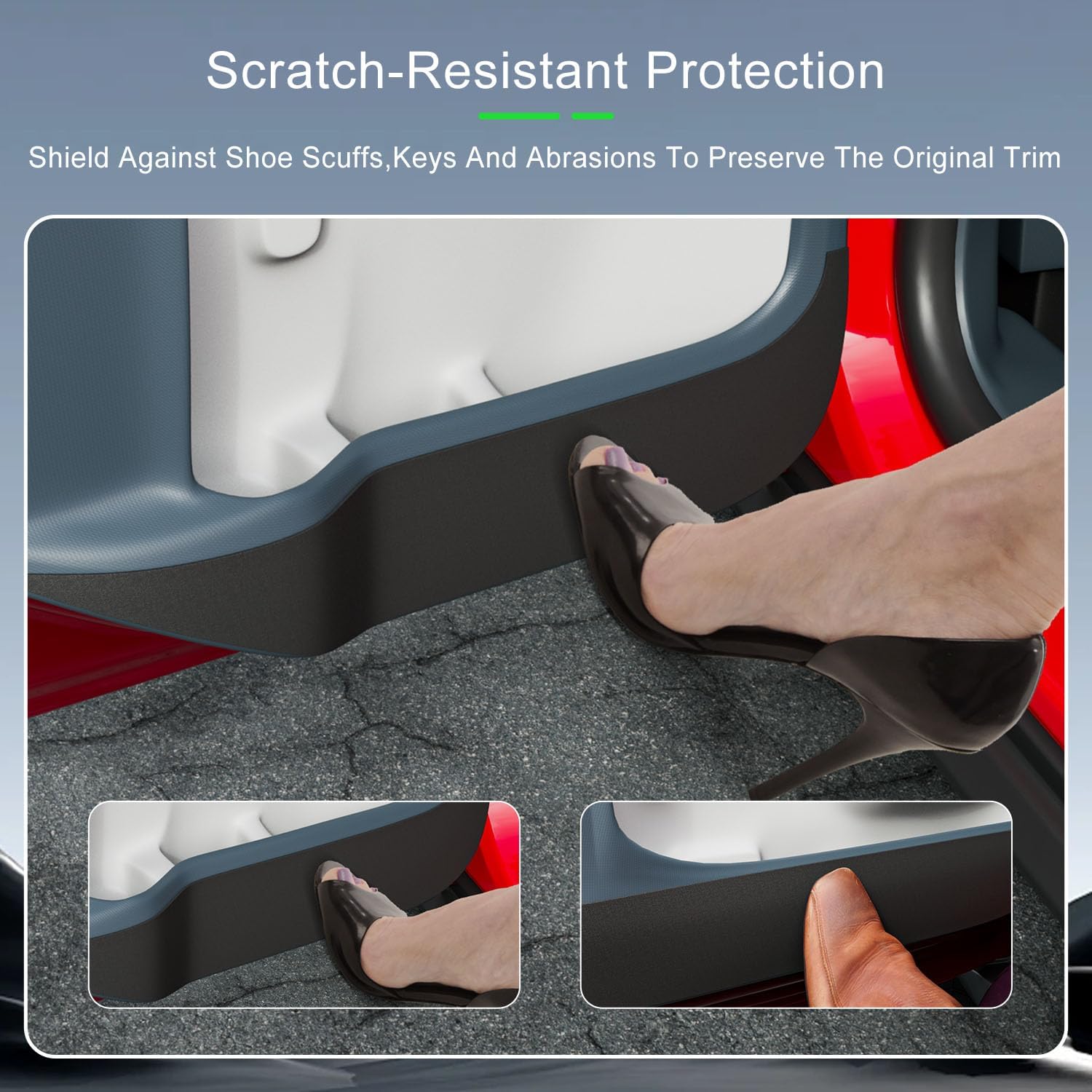 xipoqix 4PCS Car Door Anti Kick Pads Sticker Compatible with 2022-2025 Ford Maverick Car Door Protective Cover Trim Replacement for 2022 2023 2024 2025 Ford Maverick Accessories