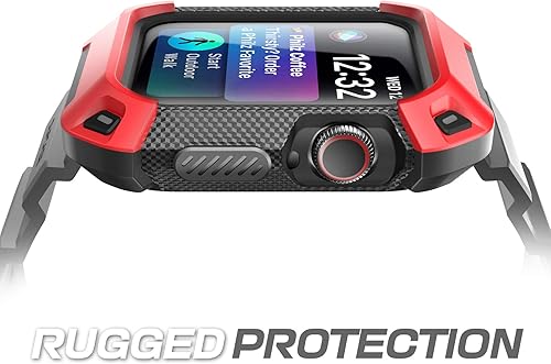 Miniatura 2 de SUPCASE Funda con correa para Apple Watch 987654SE de 4544mm (Unicorn Beetle Pro), antiarañazos protector de parachoques, funda resistente para