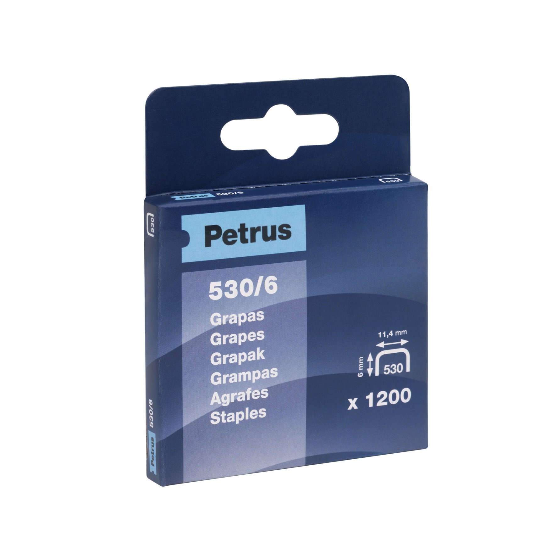 Grapas petrus nº 530/6 caja de 1200 unidades