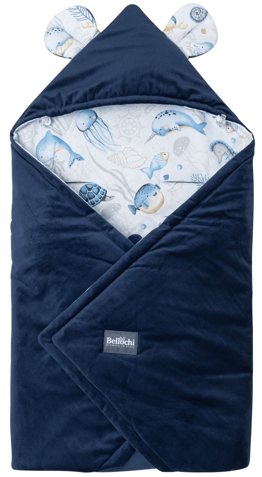 Bellochi, coperta universale per ovetto e seggiolino auto, in cotone e velluto, adatta ad esempio per Maxi-Cosi, Romani, Cybex - Verne