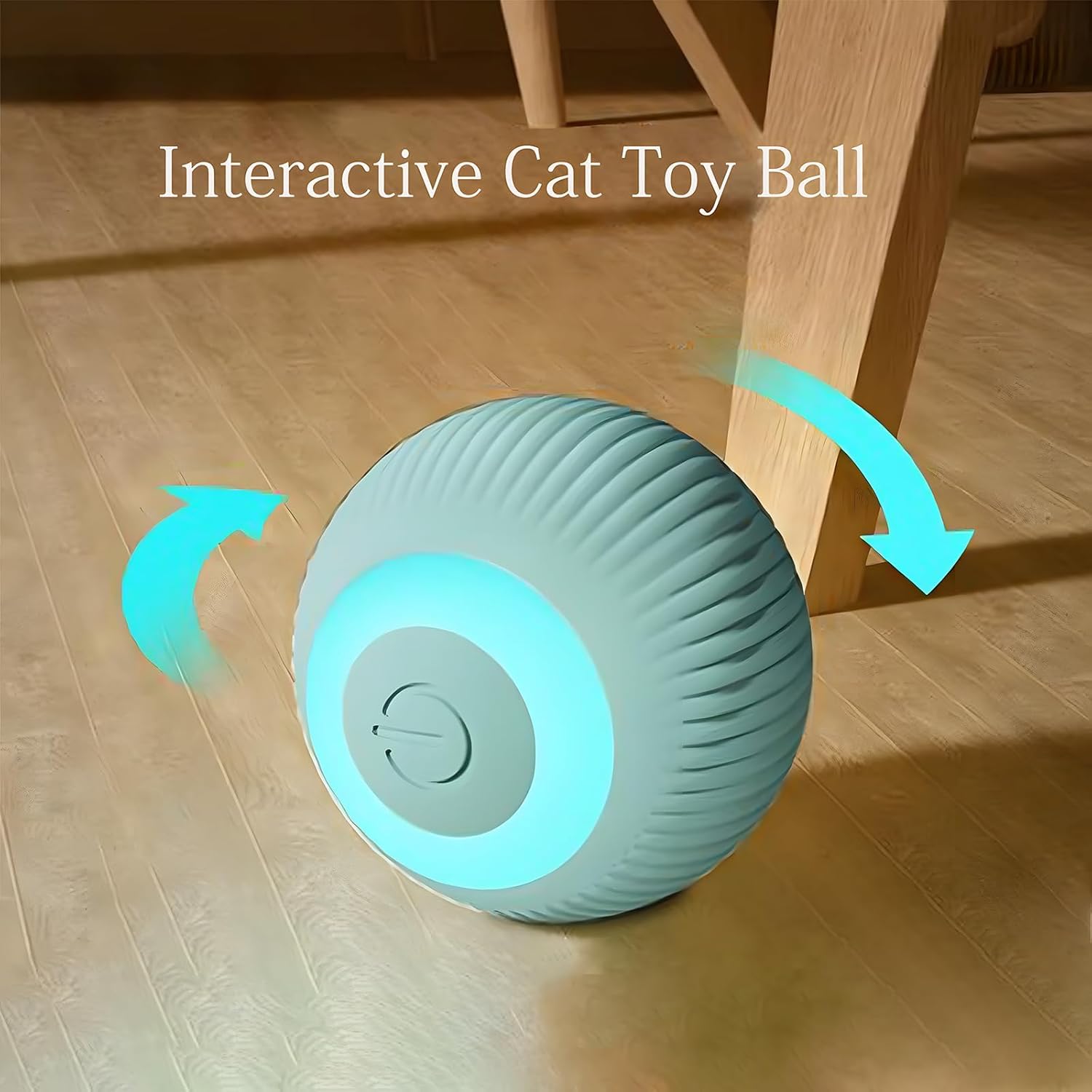 Radhav Mart Smart Interactive Cat Toy BAall | Automatic Rolling BAall for Indoor Cats | Rechargeable LED Pet Toy for Exercise, Fun & Hunting Instincts | Self-Moving Cat Chase Ball 2