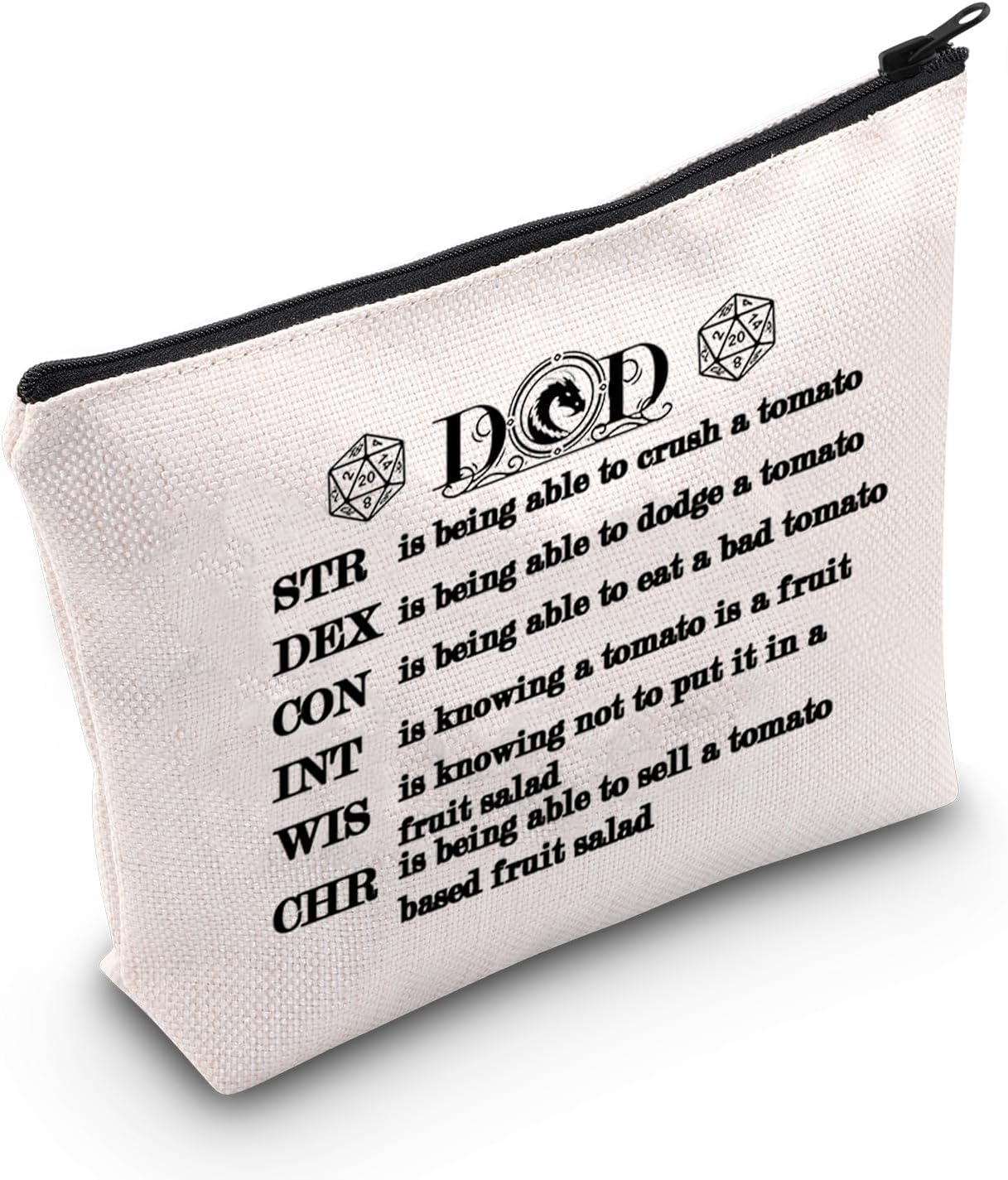 MNIGIU Game Lover Makeup Bag Game Properties Bag Fantasy Gamer Gifts D Master Gifts Dm Player Gift Game Fans Gift