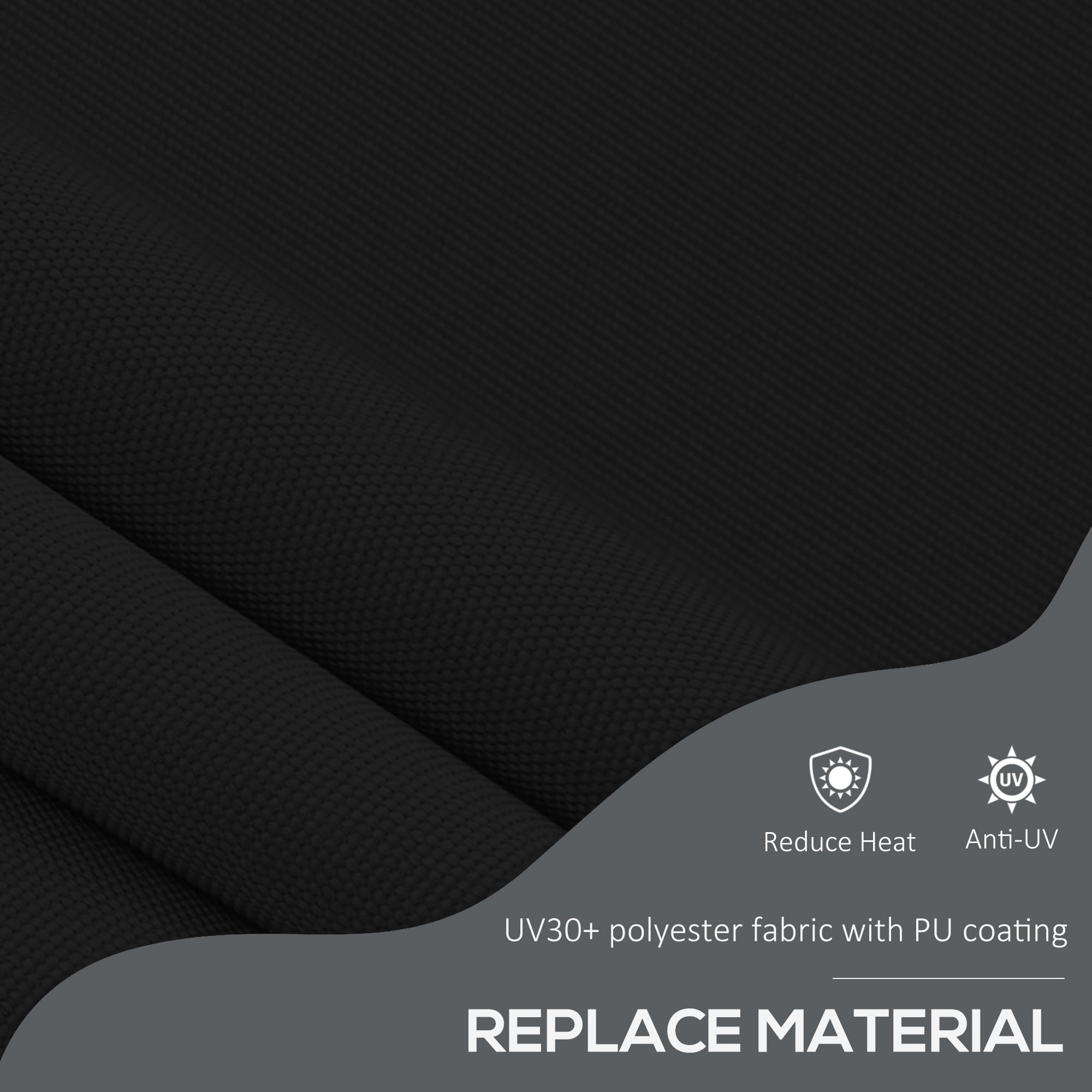 Toldo retráctil manual, 79 pulgadas, sin tornillos, para patio, con soporte de poste de soporte y tela resistente a los rayos UV para ventana, puerta, porche, cubierta, color negro 5