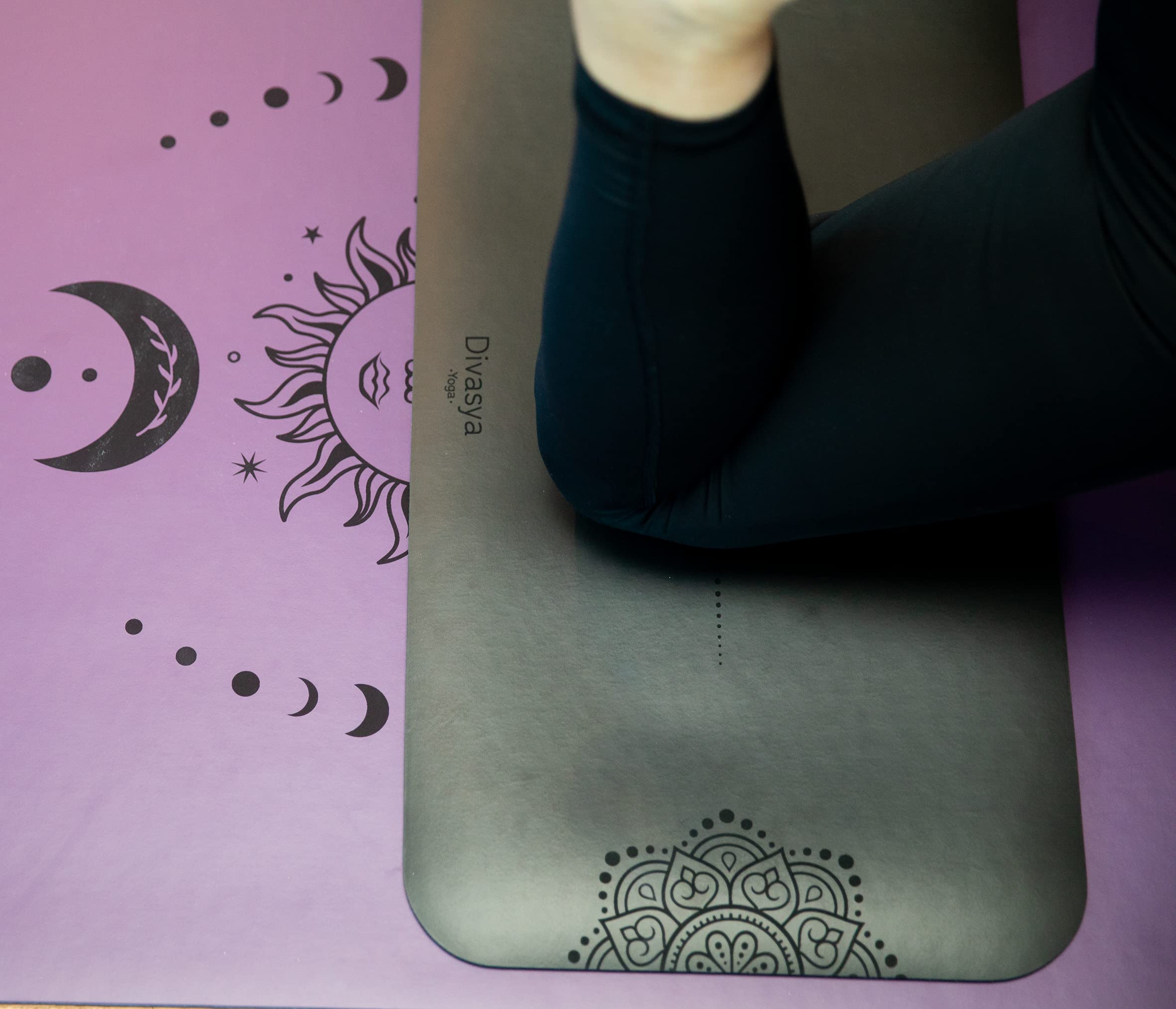 Almohadilla para la rodilla de yoga: cojín de yoga, rodillera, almohadilla de rodilla de yoga (64 x 33 cm), caucho natural fuerte y superficie antideslizante. Para codos, muñecas/cabeza