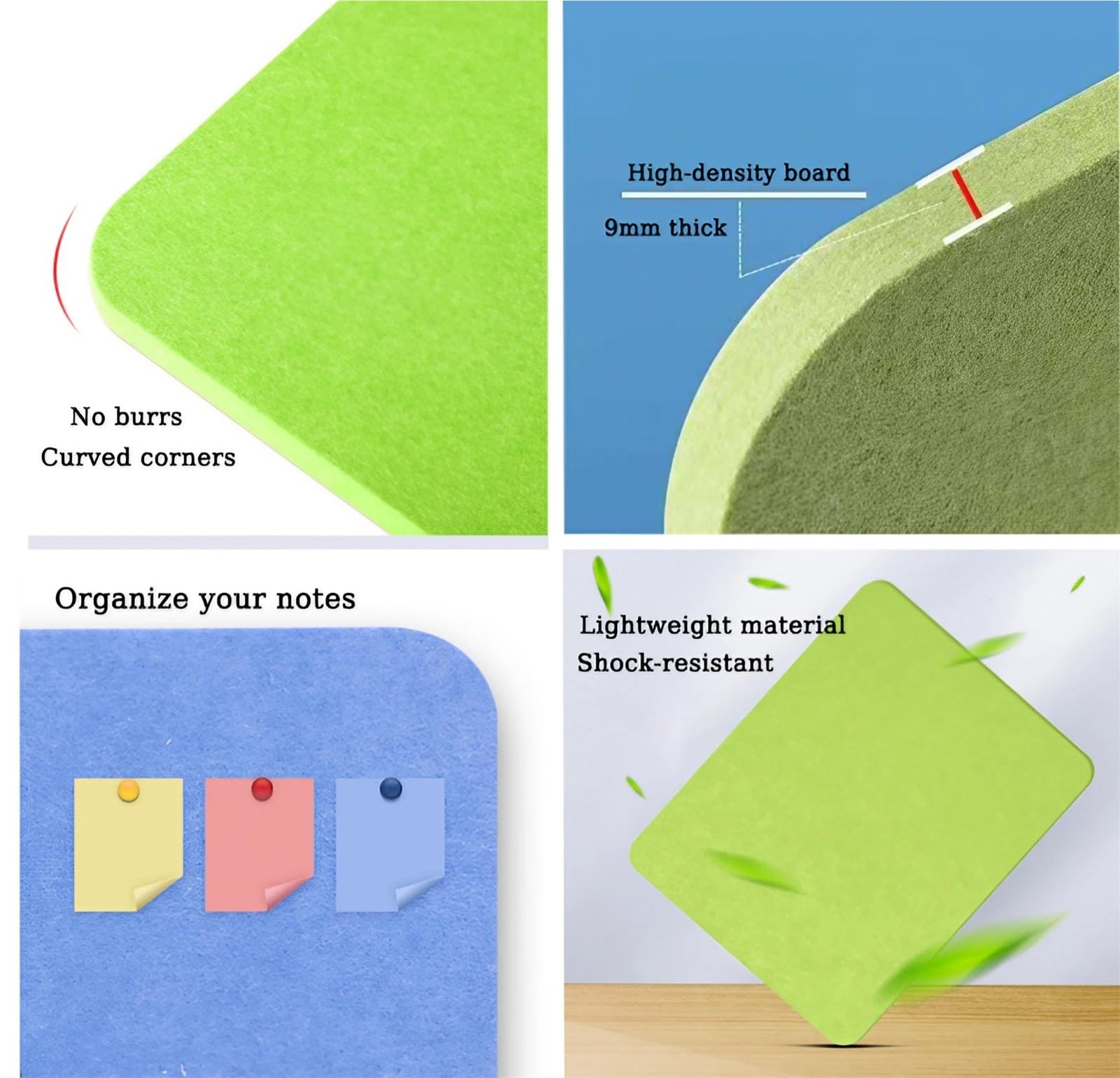 Set di divisori da scrivania blu, 2 pezzi pannello acustico e protezione per starnuti, divisorio per ufficio per casa, scuola o reception (30 x 100 cm) per migliorare la riduzione del rumore.