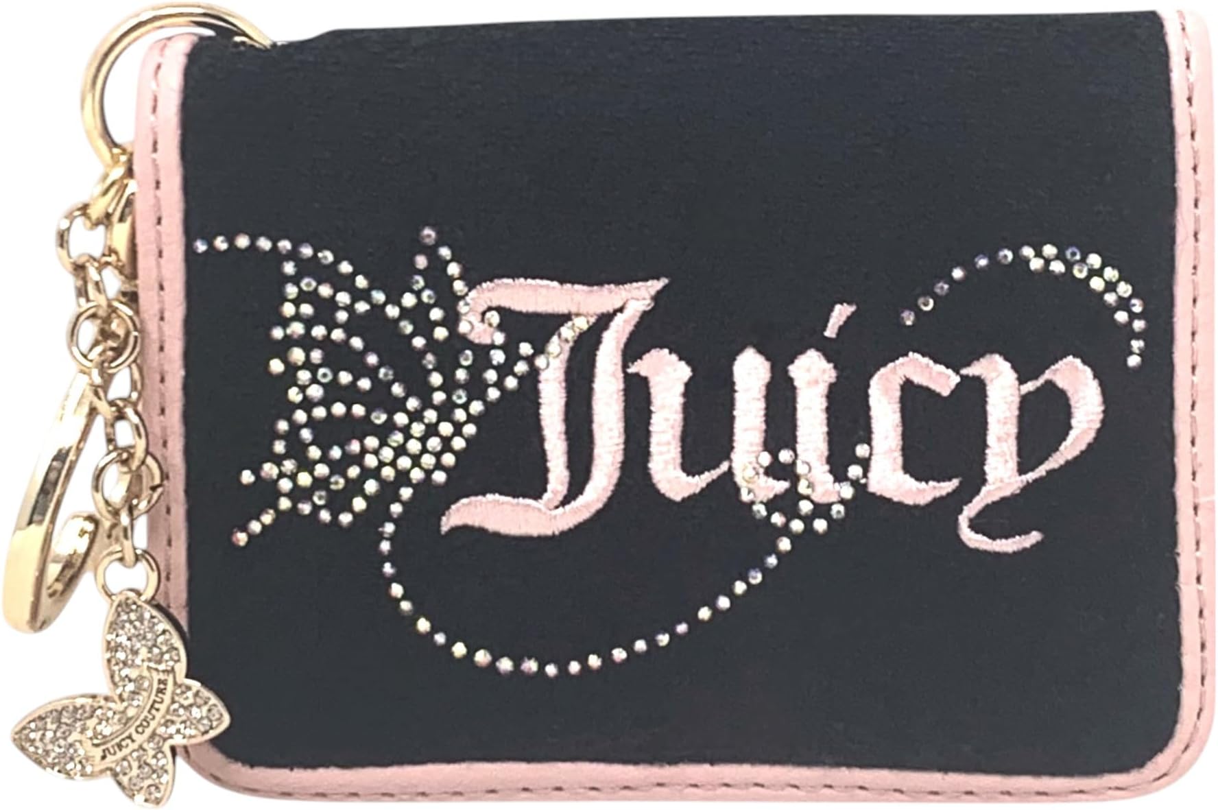 Women's Card Case with Key Holder, Wing It Liquorice/Pink Diamond, One Size, Card Case Key Fob