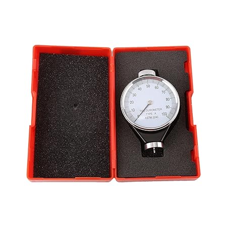 Rubber Hardness Tester,Shore Type A/O/D Rubber Tire Durometer Hardness Tester Meter 0-100 HA (A Type)