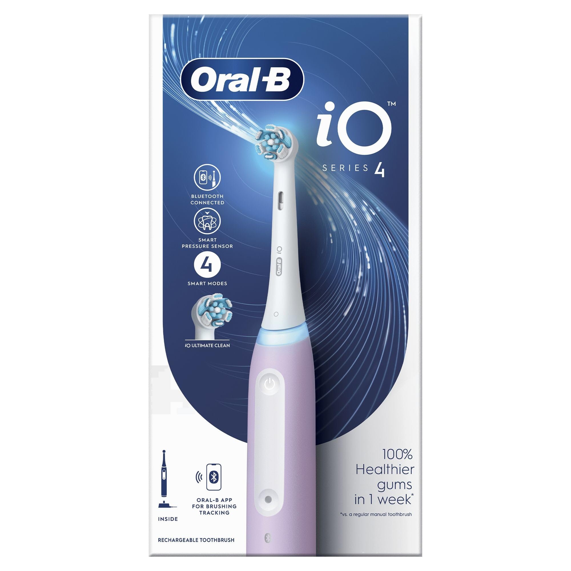 Oral-B iO Series 4 lavendel 437529 Brosse à dents électrique rotatif/oscillant lavande