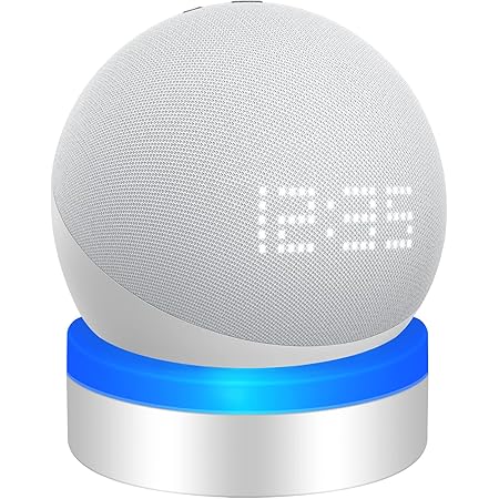 Support De Table Pour Amazon Echo Dot (4ème Et 5ème Génération) - Guide De Lumière Et Gestion Câbles