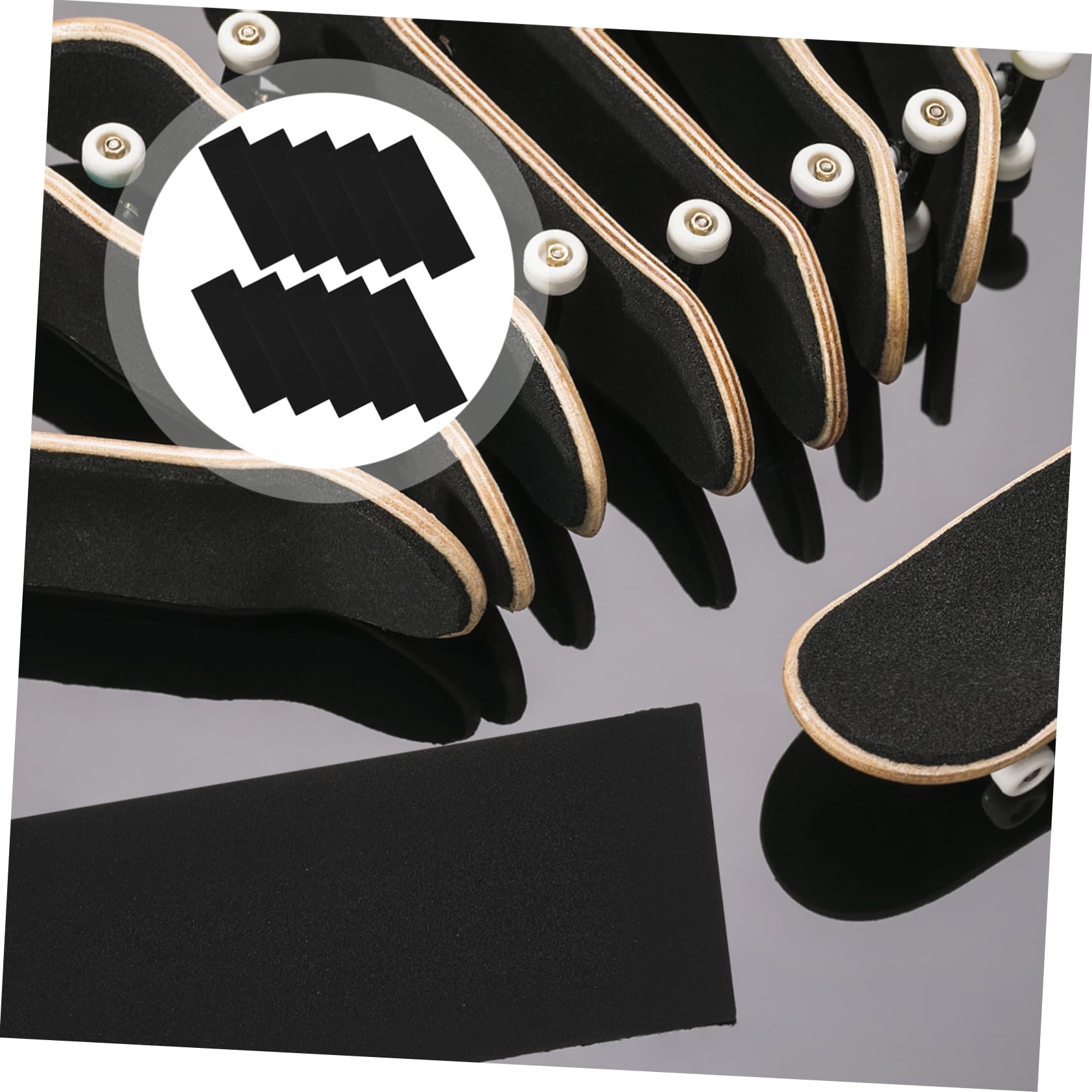 5 Sets Grip Tape Robustes Rutschfestes Schaumstoffband Für Finger-Skateboard-Spielzeug Einfach Anzuwenden 10 Stück * 5
