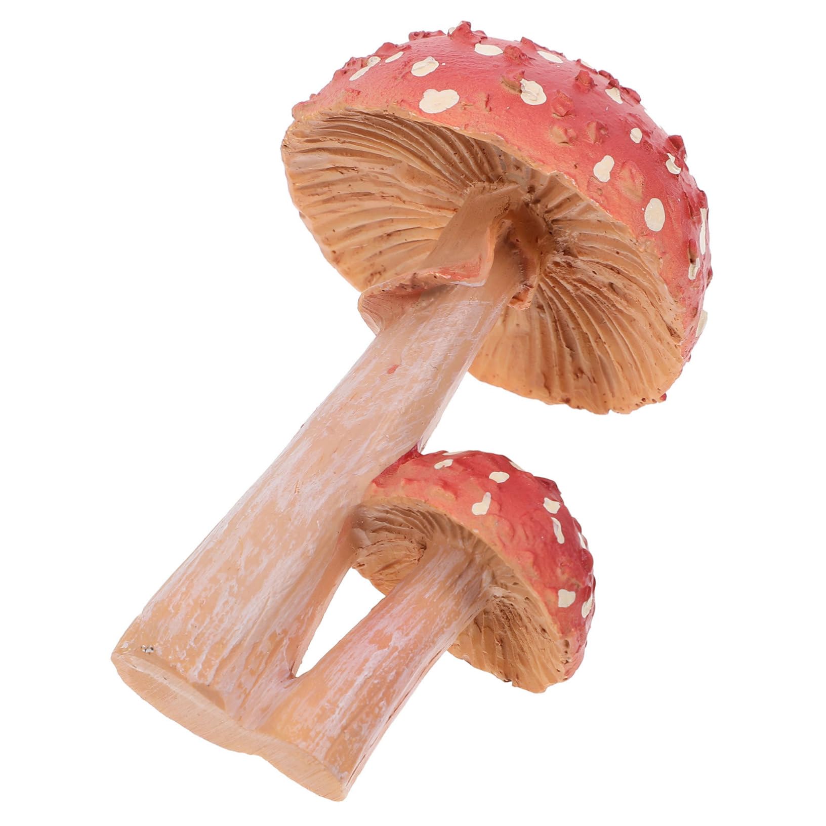 BESPORTBLE 5stücke Gartenpilz Figurine Niedliche Rote Pilzskulptur Für Garten Dekoration Bonsai Zubehör Festival Für Sammler Und Sicherem Und Haltbarem Resin