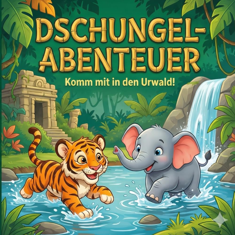 Dschungel Abenteuer Malbuch für Kinder