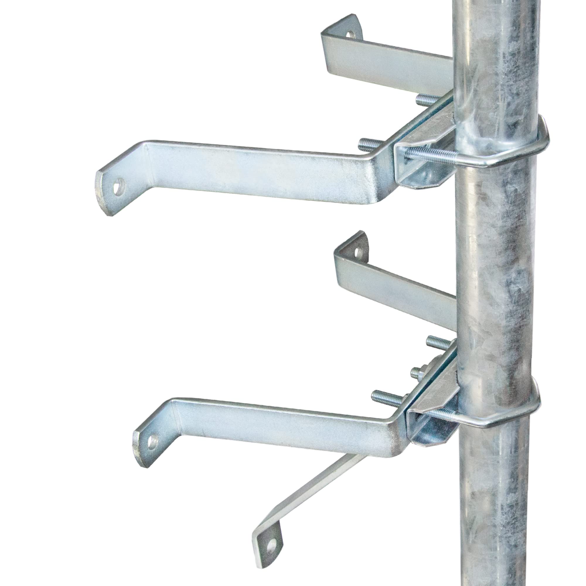 PremiumX SAT Support mural pour support abstands mural distance pour le mât jusqu'à Ø 60 mm en acier galvanisé – Longueur Au Choix