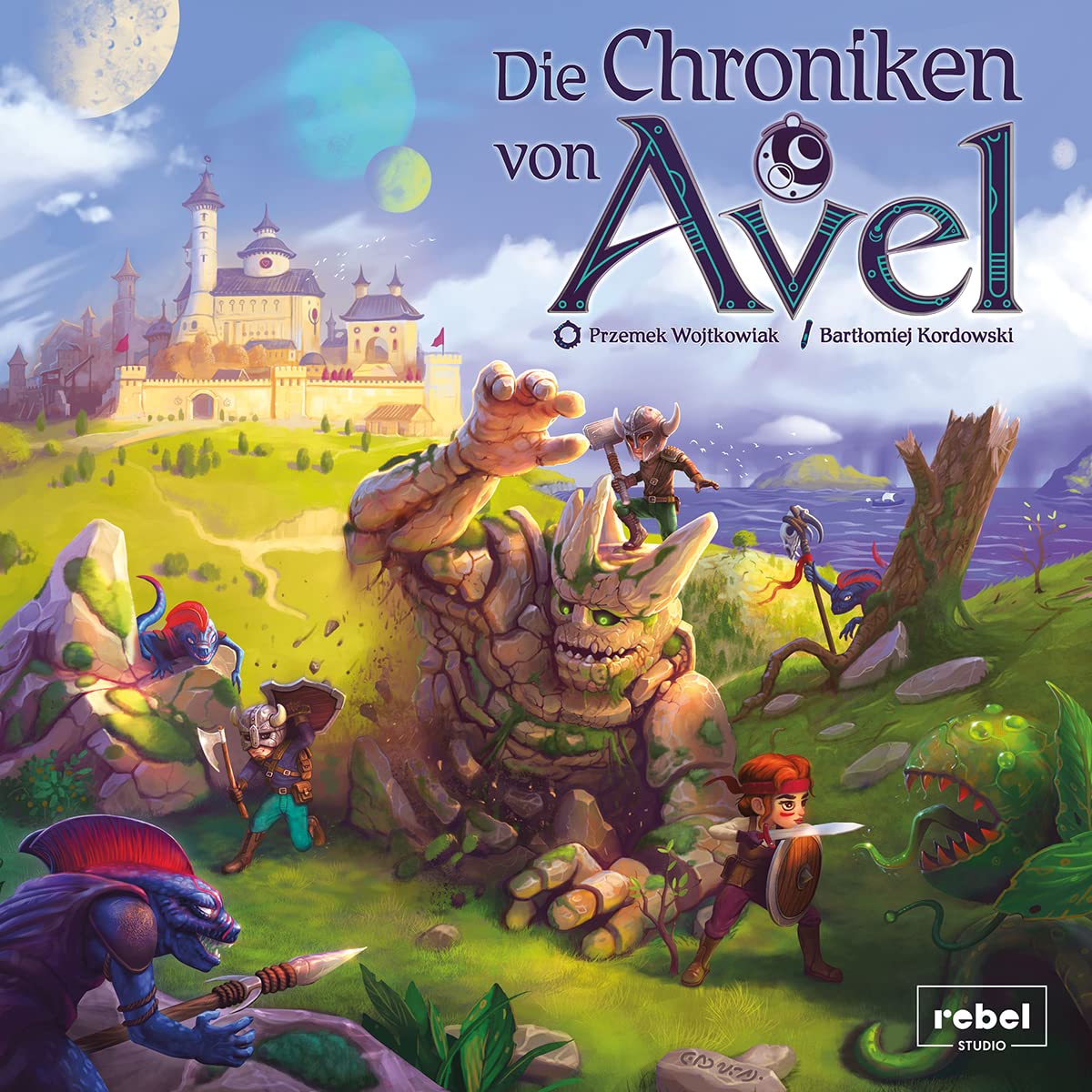 Rebel, Die Chroniken von Avel, Grundspiel, Familienspiel, Rollenspiel, 2-4 Spieler, Ab 8+ Jahren, 45+ Minuten, Deutsch, Mehrfarbig, Bunt