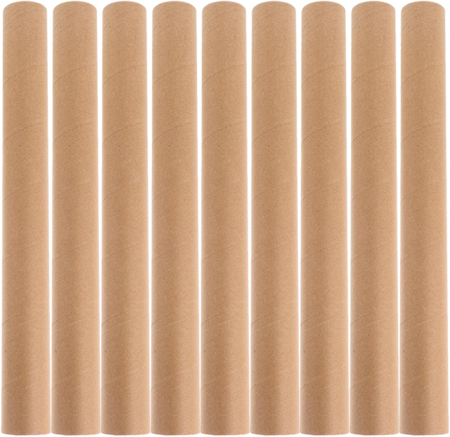 Zerodeko 9pcs Kraft Poster Mailing Tube, Shipping Tube for Artwork Packing