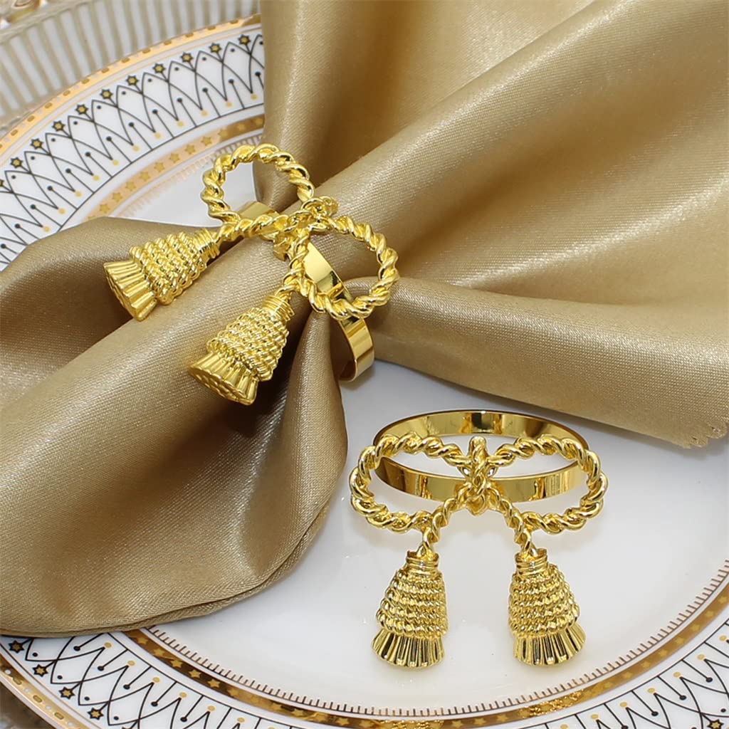 24/pz Anelli per tovaglioli Dorati Porta tovaglioli a Farfalla in Metallo per Decorazioni da tavola per Matrimoni, cene e Feste di Natale (D Come Mostrato)