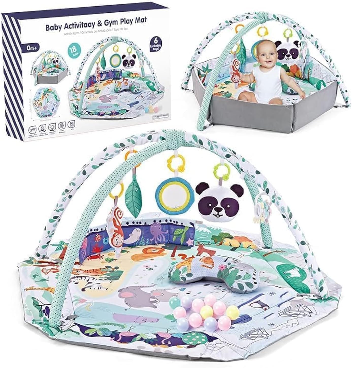 Soofam Baby Gym Play Mat, Tummy...