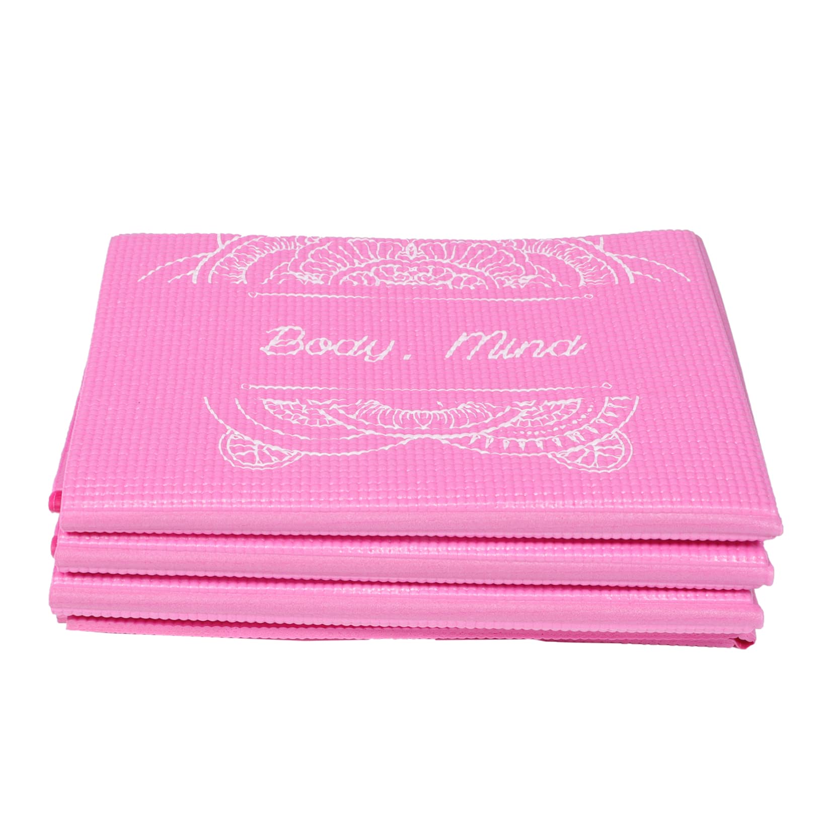 Abaodam Esterilla de Yoga Bolsa Antideslizante de Tpe Plegable y Portátil para Entrenamiento, Estiramientos y Uso en Casa