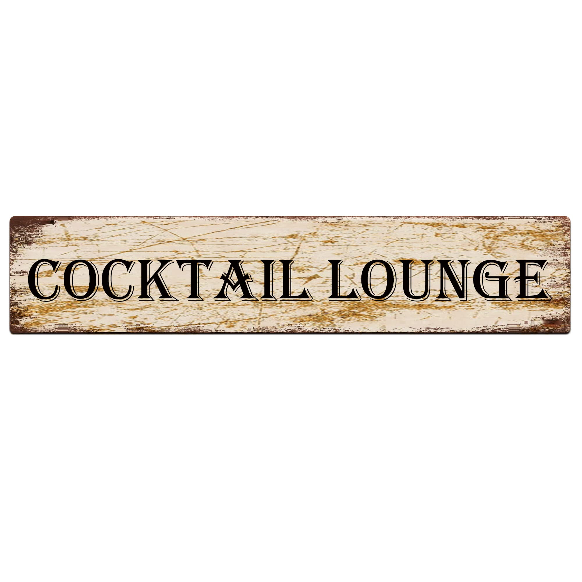 Cocktail Lounge Retro Tin Signs Aluminum Metal Sign for Kitchen Home Garden Wall Bar Cafe Decor 4x16 Inch