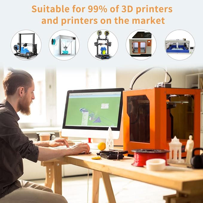 Filamento PLA para impresora 3D iSANMATE 1.75mm 4 unidades miniatura 8