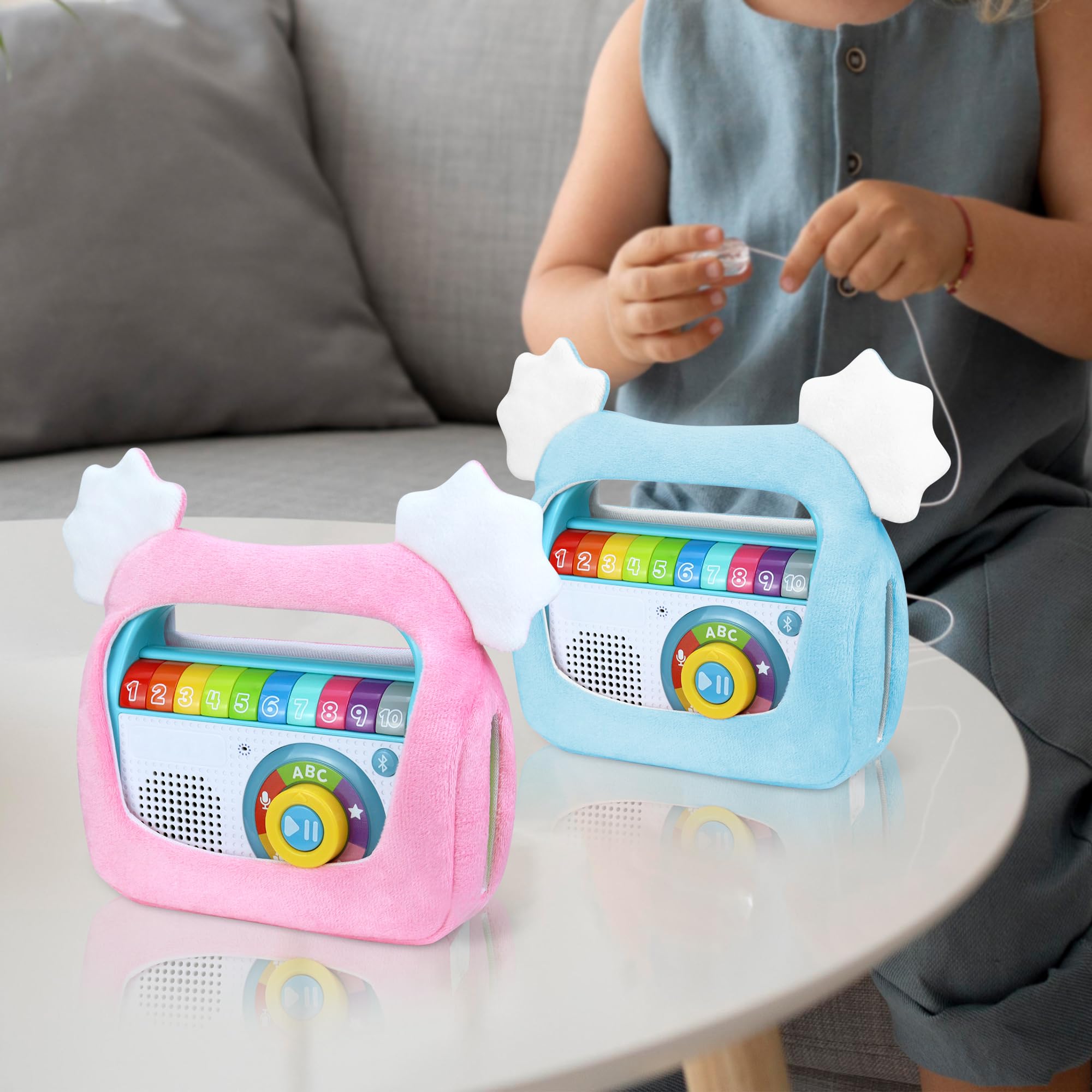 Concha Compatible con VTech Reproductor Musical que Graba, Canta y Baila, Manga para Radio Infantil con Bluetooth, Tapa para Grabadora, Rosado