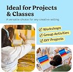 Chalkola Canvas for Painting - (20 Bulk Pack, 5x7, 8x10, 9x12, 11x14 inch) | 100% Cotton Panels, Primed Blank Canvases for Painting for Kids & Adults - Paint Canvas Boards for Acrylic, Oil, Watercolor