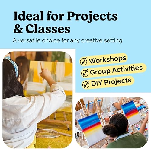 Miniatura 7 de Chalkola Paneles de lienzo de pintura de 5 x 7 pulgadas (paquete de 15) para pintura acrílica y arte al óleo, tableros imprimados 100% algodón, sin