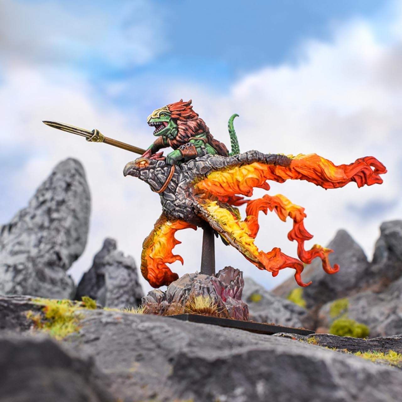 Mantic KoW Salamanders Ghekkotah Skylord
