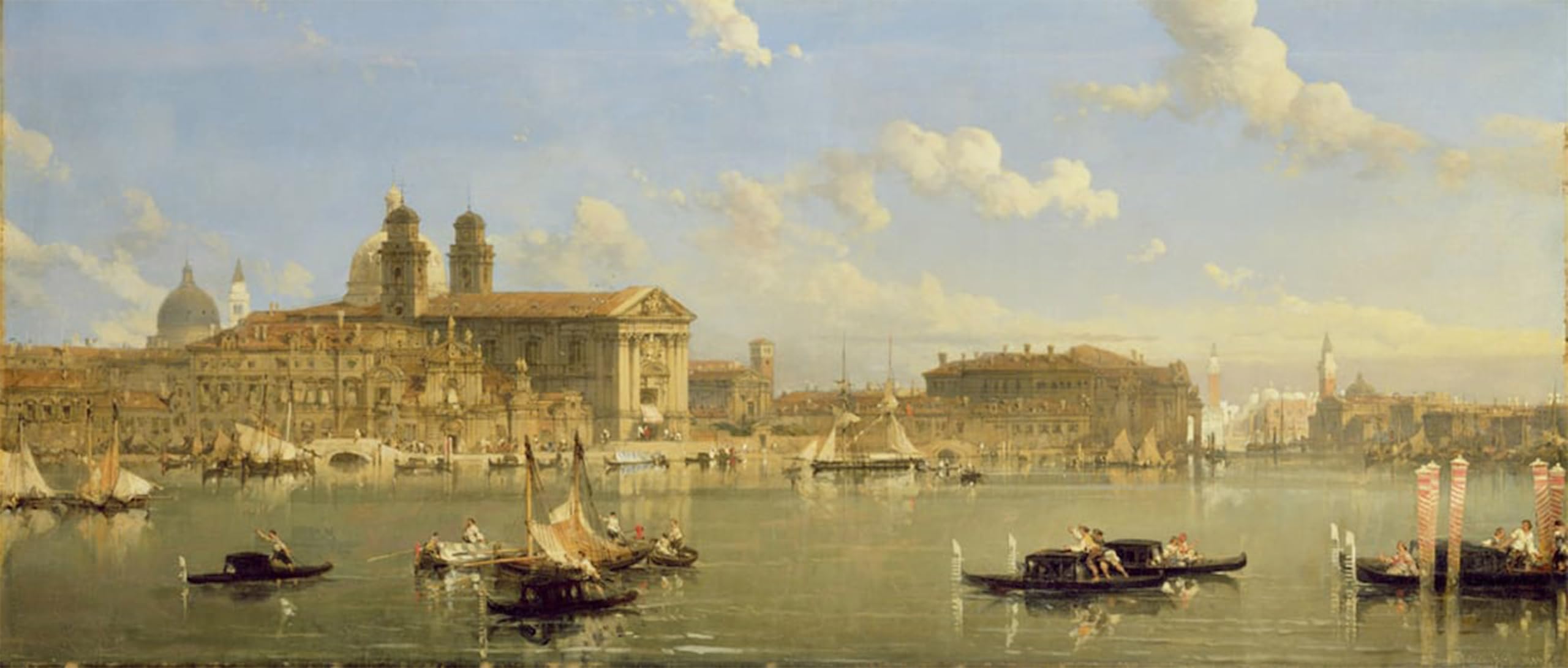 Decora paredes vacías con el lienzo la Giudecca de David Roberts 60x90cm 5
