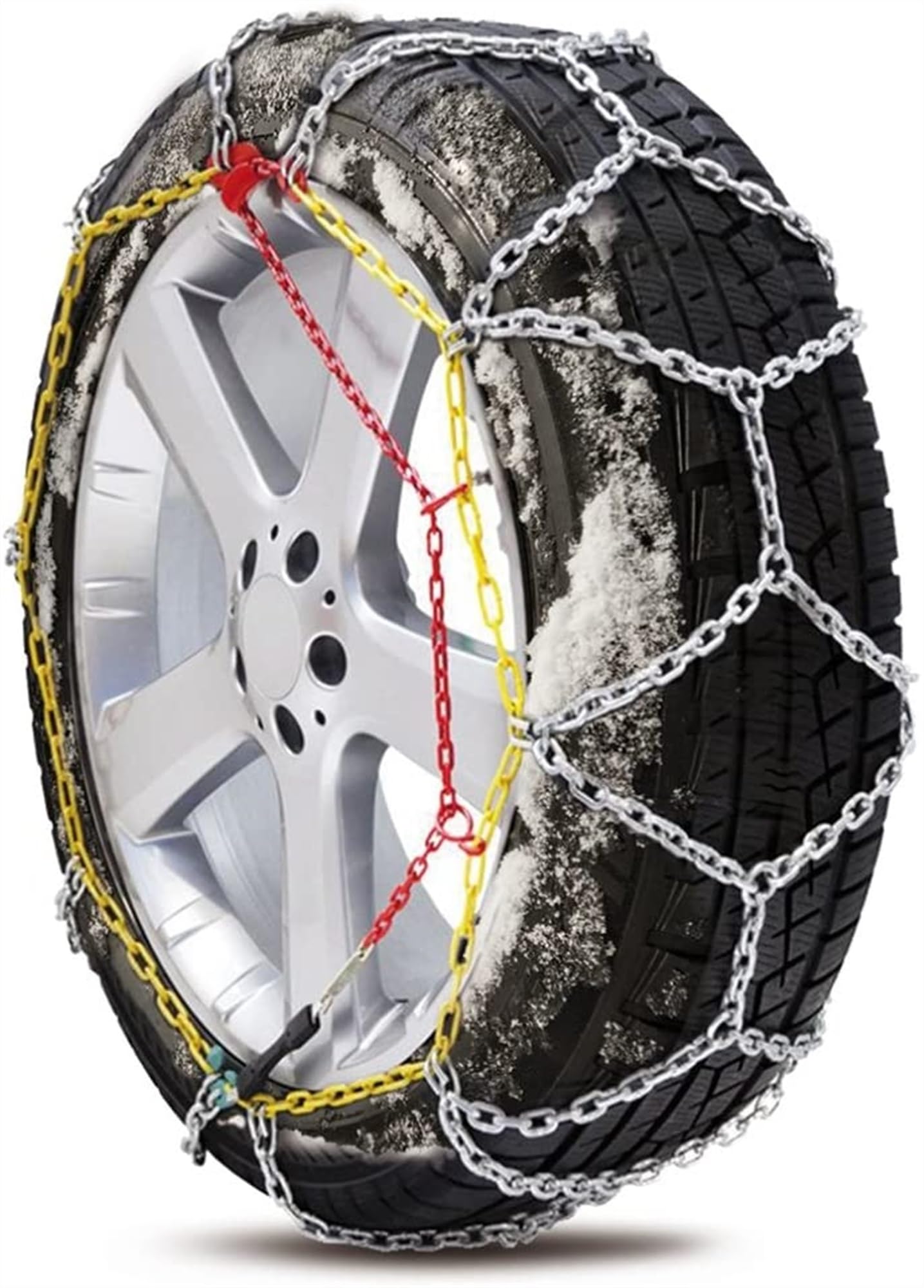 12 mm Wysokiej jakości łańcuchy śniegowe samochodowe, TUV. I ONEORM. Zatwierdzony, rozmiar 250. Nadaje się do SUV, Motorhomy i 4x4.