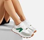LUCKY STEP Femmes Platform Mode Sneakers Retro Classic Trainers Casual Lace-up Stylish Tennis Running Walking Shoes