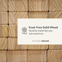 Vista 5 de Plank+Beam Mesa consola de madera maciza, 46 pulgadas, mesa de sofá, mesa de entrada estrecha para pasillo, detrás del sofá, sala de estar, Negro