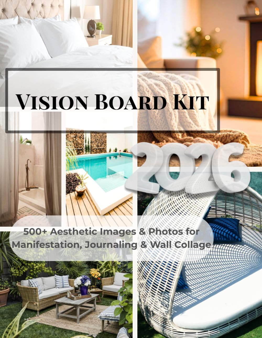 Vision Board Kit: 500+ Aesthetic Photos & Elements for Manifestation, Journaling & Wall Collage - A DIY Clip Art Book of Magazine Cutouts for Dreams & Scrapbooking