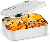 Vista 22 de LunchBots Medium Uno - Recipiente para sándwiches de acero inoxidable, diseño abierto para envolturas, ensaladas o comidas pequeñas, ecológico, apto