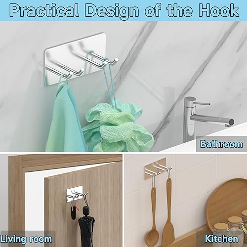 Miniatura 4 de Soporte para cepillo de dientes montado en la pared, soporte para cabezal de cepillo de dientes eléctrico SUS304 de acero inoxidable para baño,