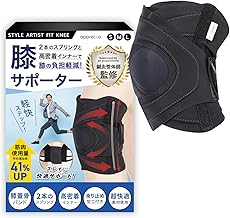 【ズレないインナー付き】STYLE ARTIST FIT KNEE 膝サポーター apprecia スプリング構造 衝撃吸収 快適フィット 男女兼用 左右兼用 膝痛対策 立ち仕事 登山 スポーツ 3サイズ展開 (M)