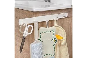 Pant Hook Organizer for Closet - Slide Out Holders with 4 Hooks