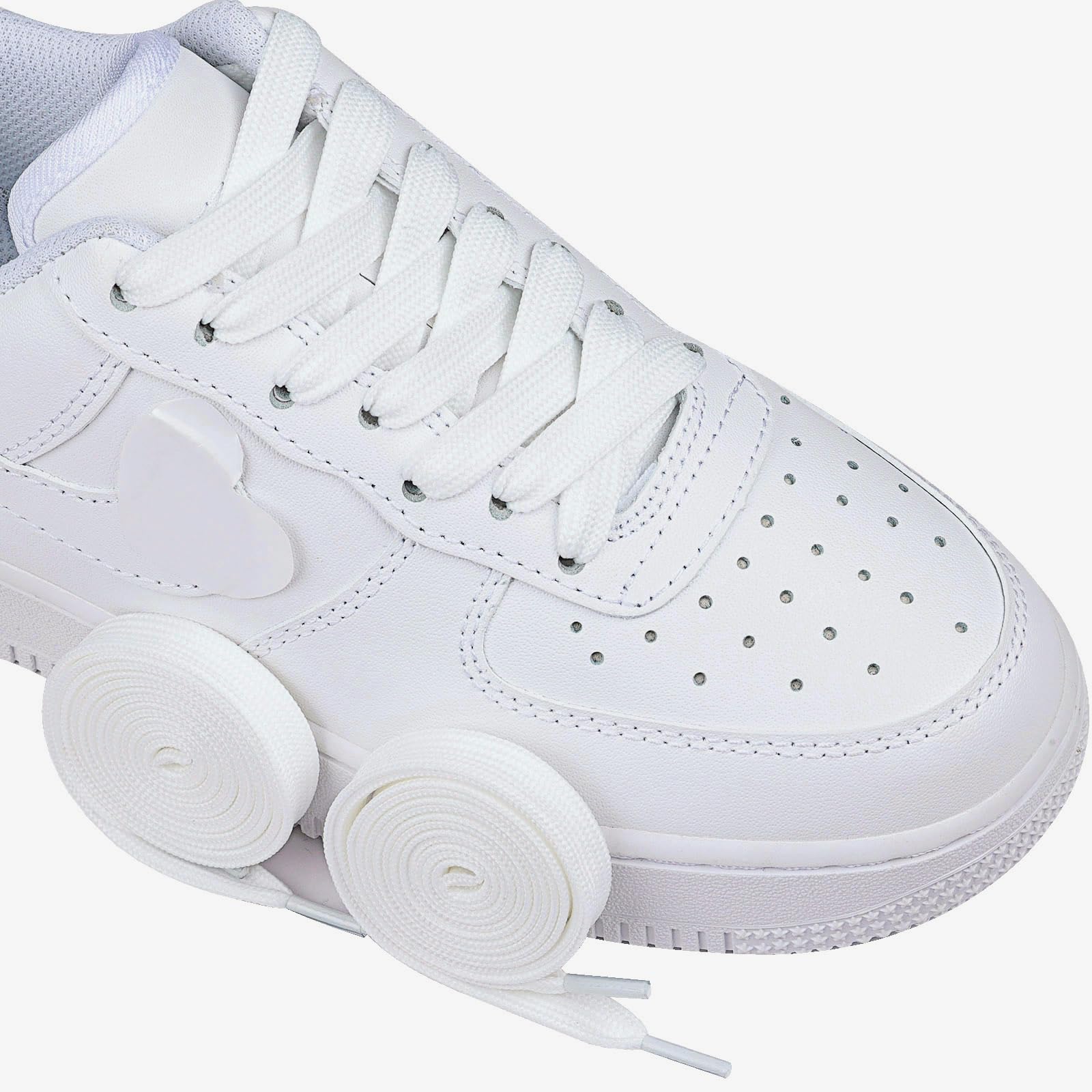 Olukssck - 2 Pares de Cordones Planos, Cordones duraderos de Repuesto de 10 mm de Calidad para Zapatos de Deporte, Zapatos de Ciudad — view 2