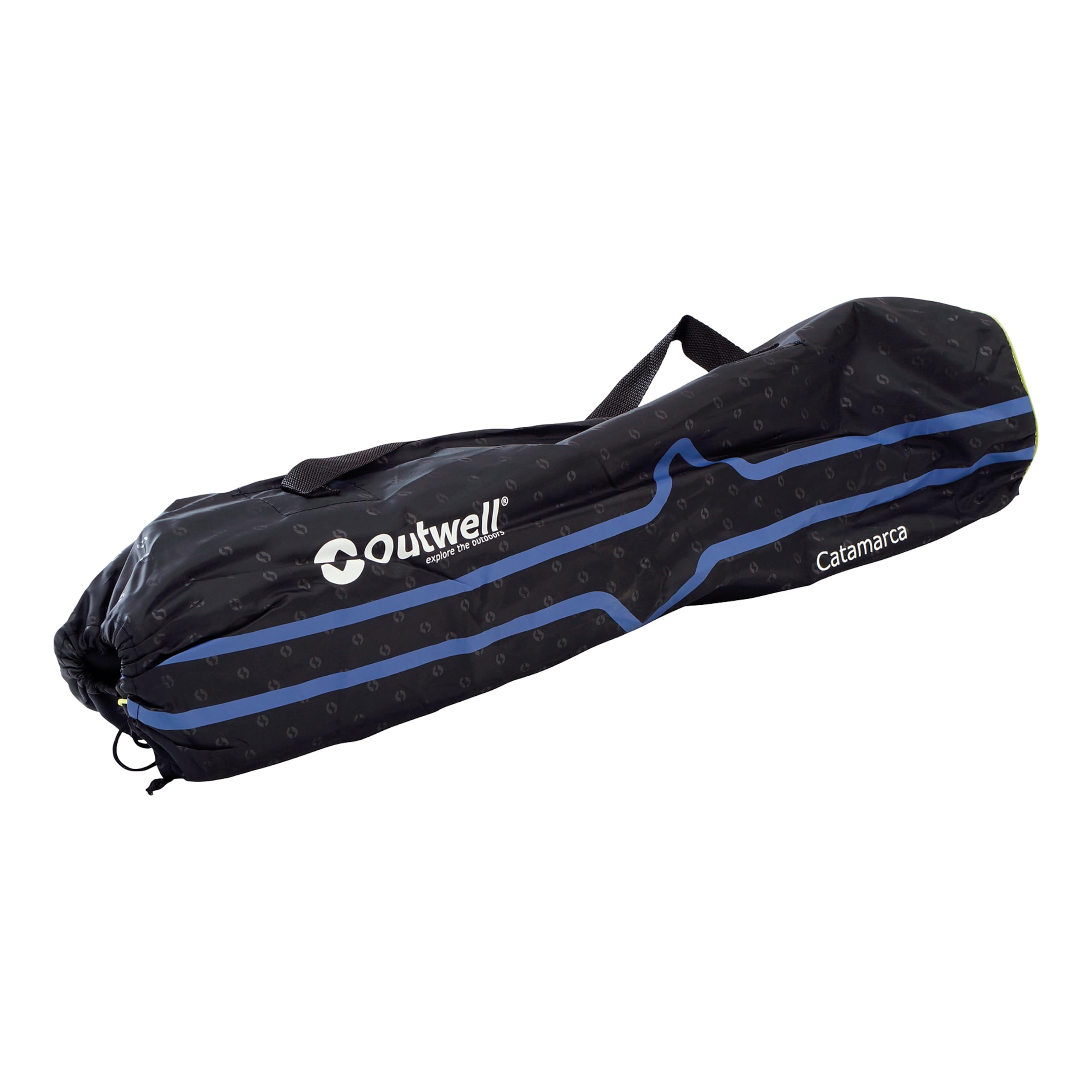 Outwell 470048 Catamarca Campingstuhl mit einer Tragkraft von 150 Kg, XL, Schwarz