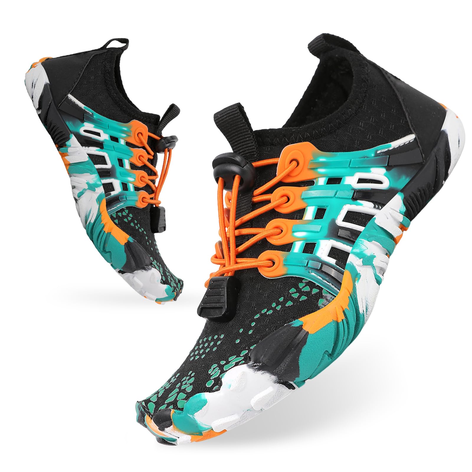 Badeschuhe Kinder Jungen Mädchen Wasserschuhe Barfußschuhe rutschfest Schnell Trocknend Schwimmschuhe Strandschuhe Sommer Aquaschuhe Kleinkind für Beach Pool Surfen Barfuss