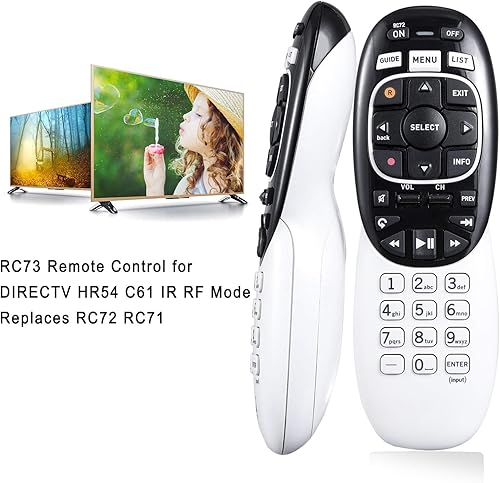 Miniatura 4 de RC73 IR/RF Reemplazo universal de control remoto compatible con Directv RC71 RC72 RC73, compatible con DirecTV HR20/HR21/HR34/HR44/HR54 DVR receptor