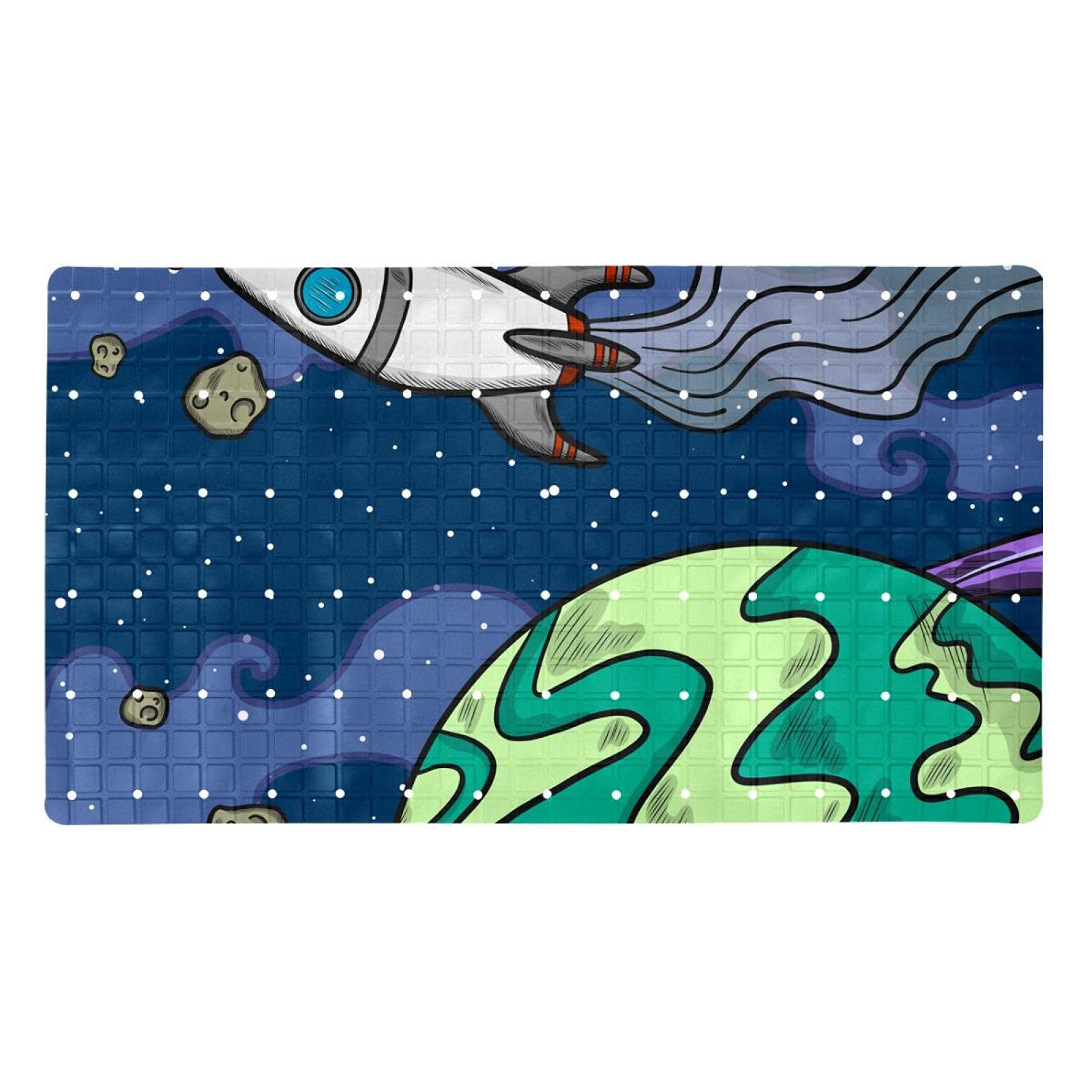 Tapis de bain antidérapant pour éviter les glissades avec ventouses PVC