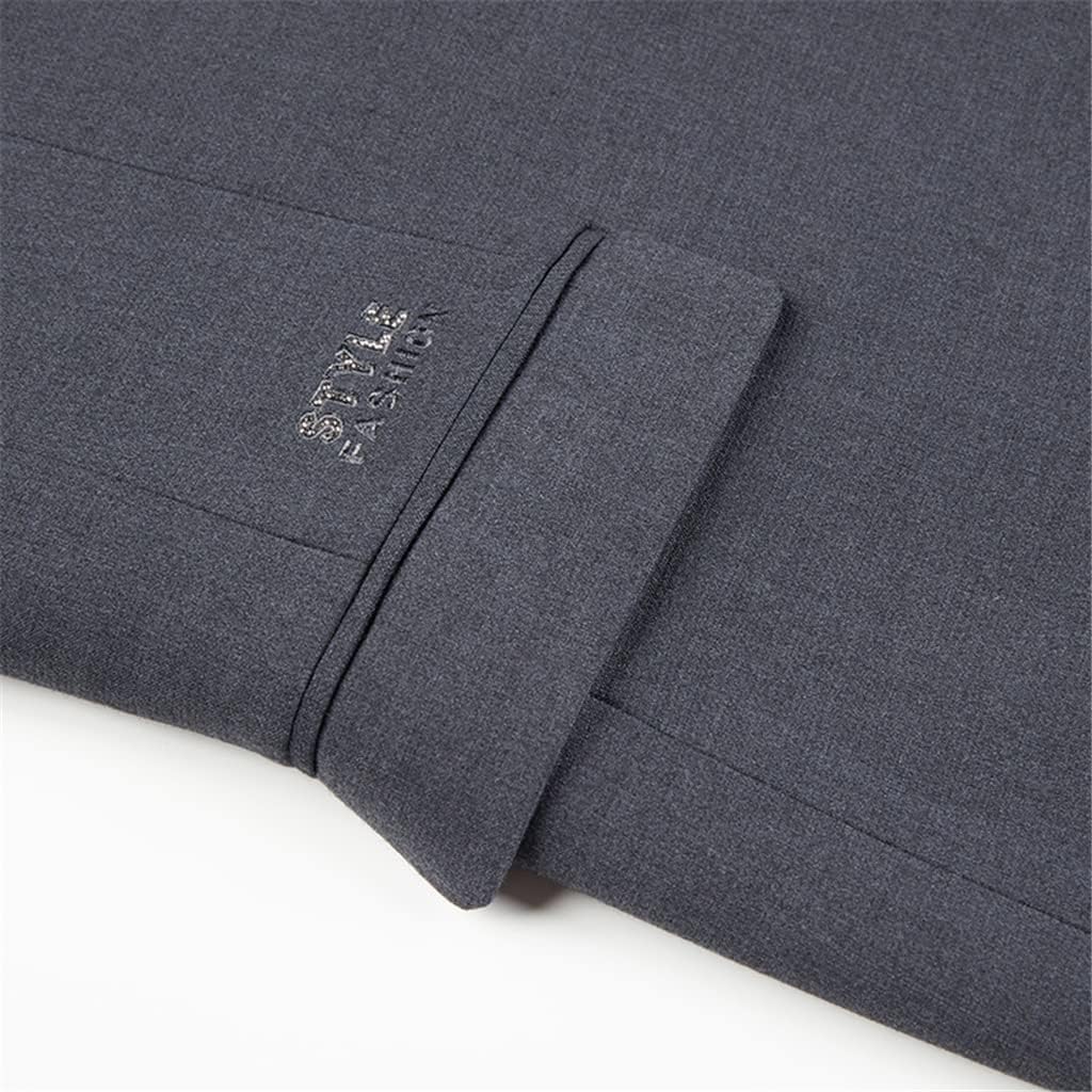 FMURY Men's (Suit Jacket + Pants) British Business Casual Wedding Gentleman Suit Two-Piece Set(2XL (EUR M))