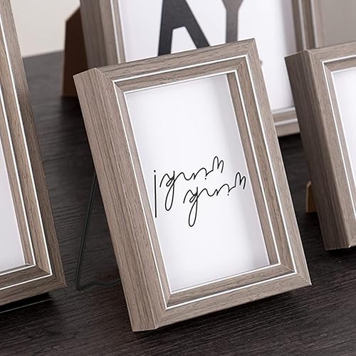 Miniatura 6 de Caballete trasero de 10 piezas, marco de fotos de hierro, soporte trasero de caballete con tornillos y destornillador (negro)