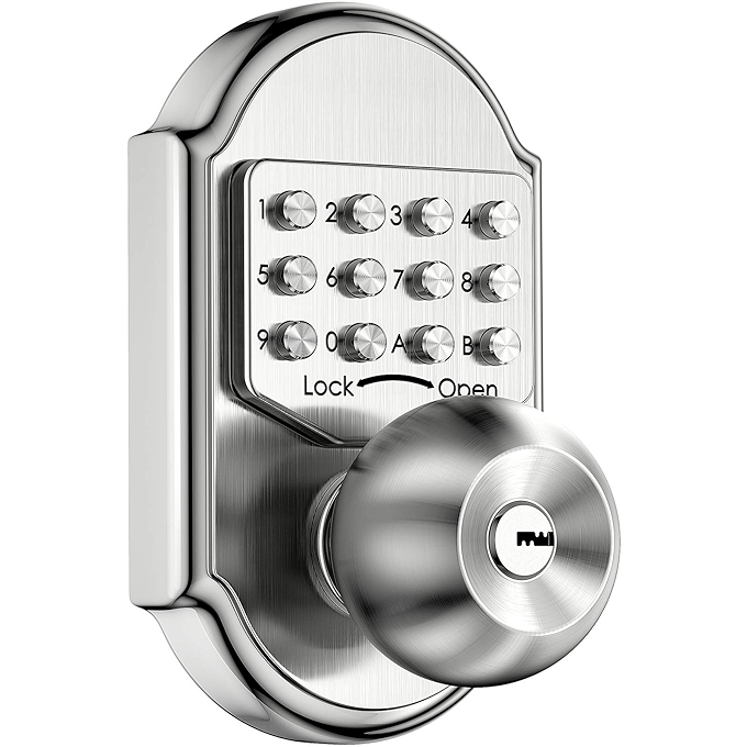 Bravex Keyless Entry Keypad Deadbolt Lock - 100% Mechanical Shabbos Lock