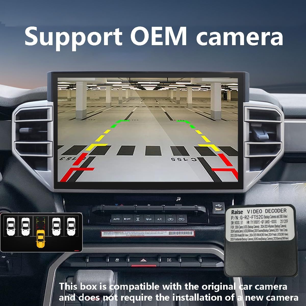 14.6 Inch Touch Screen Android 14 Upgrade Car Radio for Toyota Tundra 2022 2023 2024 2025 Head Unit Wirless Carplay GPS Navigation Screen Upgrade Multimedia Player Android Auto Plug & Play Stereo